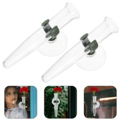 8Pcs Durable Suction Cup Flower Tubes for Single Stem Water Storage