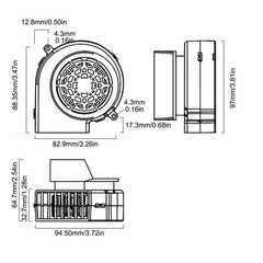 Compact 12V Air Blower for Christmas Yard Inflatables Easy to Install and Store
