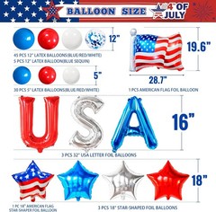 Vibrant Balloon Assortment for Independence Day