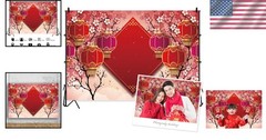 Reusable 7x5ft Waterproof Chinese New Backdrop – Perfect Party Photography