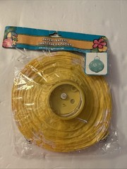 NEW Tropical Themed Yellow Light Up Paper Lantern