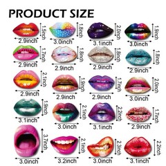 40PCS Party Photo Booth Props, Funny Lips, Mouth, Selfie, Sticks, Wedding
