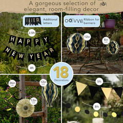 Premium Reusable New Years Decorations 2026 – Multi-Occasion Happy New Year Bann