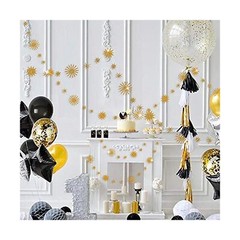 pinkblume Gold Star Party Decorations Kit Sparking Twinkle Star Garland Glitt…