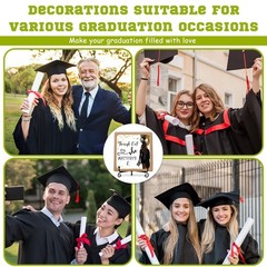 Graduation Decorations 2026, Positive 4 inches x 4 x 0.2 inches, White