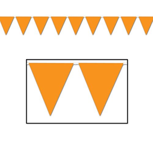 Indoor/Outdoor Pennant Banner (orange) Party Accessory
