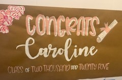 Customizable Hand Painted Banner for Any Occasion, Painted birthday banner 3×5