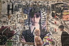 Wednesday Themed Happy Birthday Party Pack With 3×5 Ft Banner