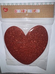 6 Ct. Glitter Hearts Decor