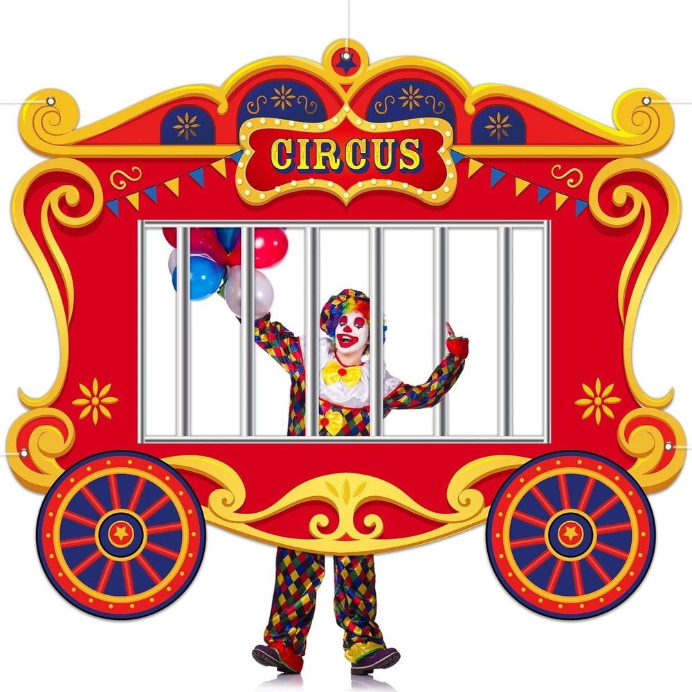 Circus Party Decorations Carnival Cage Shaped Photo Backdrop Circus Photo Boo…