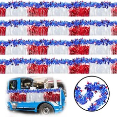 8 Pcs 4th of July Parade Float Patriotic Decorations, Independence Day Red White