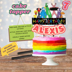 Rainbow Friends Party Supplies happy birthday centerpiece decoration cup plate