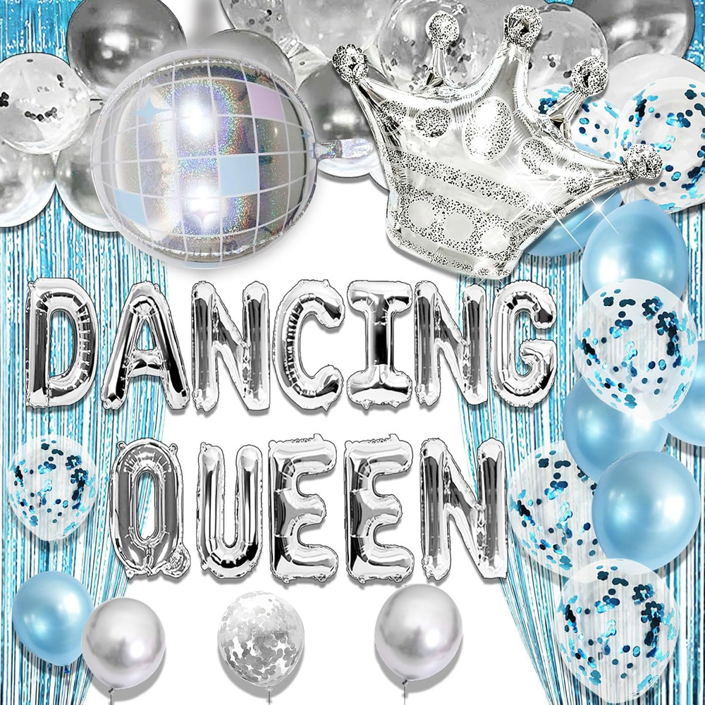Blue Dancing Queen Birthday Decoration Dancing Queen Party Decorations Mamma Mia