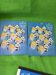 Vtg Panda ‘N Pals Nut Cups 2 Pkgs Die Cut Paper Decor Baby Child Party Crafts