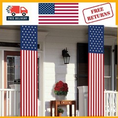 Decorative Hanging American Flag Signs – Perfect for 4th of July & Memorial Day
