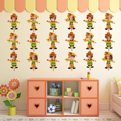 48 Set Thanksgiving Scarecrow Cutouts with Photo Space Bulletin Board Decor