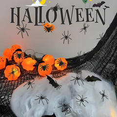 120 Pcs Plastic Fake Spiders Realistic Small Spiders Prank Props Party Decor