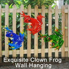 John’s Studio Metal Frog Wall Decor Outdoor Garden Hanging Art Sculptures Hom…
