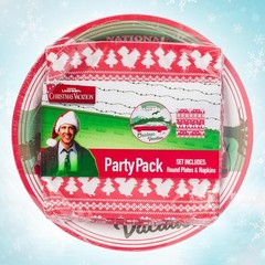 32-Pack National Lampoon’s Partyware: Elegant Plates & Napkins for Holiday Cheer