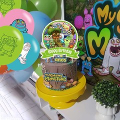 Singing Monsters Happy Decorations – Monster Theme Party Supplies with Banner…