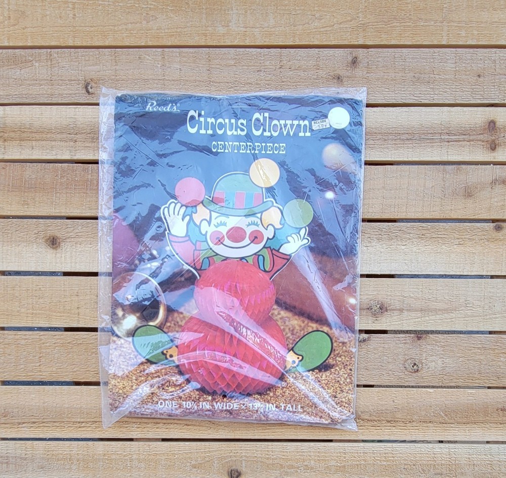 Vintage Birthday/Party Decoration: Reed’s Circus Clown Centerpiece