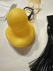 Wannu Car Dashboard Yellow Rubber Duck Black Graduation Hat Sunglasses New