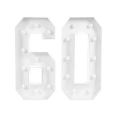60 Light Up Numbers 60th Birthday Party Decoration Light Up Numbers Decorations