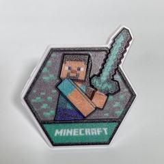 Minecraft 3D Cupcake Topper Ring Alex Creeper Steve Axolotl *Pick One*