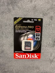 SanDisk Extreme PRO 64GB SDXC UHS-I Card 170MB/s 4K UHD V30 U3 Memory Card NEW
