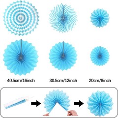 23Pcs Blue Birthday Party Decorations for Boys Men Navy Royal Light Blue | Ho…