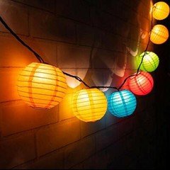 4″ Multi-Color Round Paper Lanterns, Even Ribbing, Hanging (10 PACK) Decoration