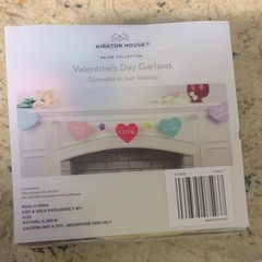 Kirkton House Decor Collection Valentine’s Day Multicolor Paper Garland