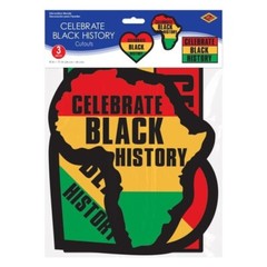 Beistle Celebrate Black History Cardboard Cutouts 8in to 11in