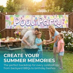 Colorful Birthday Backdrop Banner for Party, Large Photo Background Decoratio…