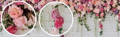 7x5ft White Brick Wall Floral Backdrop with Hanging Flowers – Spring Garden