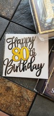 21 PCS 80Th Birthday Decoration Kit for Men/Women, Black Gold Happy 80Th