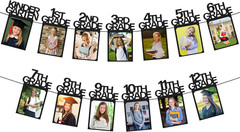 Graduation Photo Banner K-12, Kindergarten to 12Th Grade for Middle/Junior, High