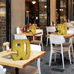 50Th Birthday Decorations for Men and Women,50Th Anniversary Decorations,Gold Gl