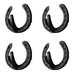 Black Cast Iron Horseshoe Wall Hook for multi Use Decorative Functional Hook