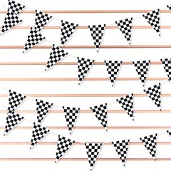 Super Z Outlet 100 Foot Long Race Track Car Finish Line Black & White Plastic Pe