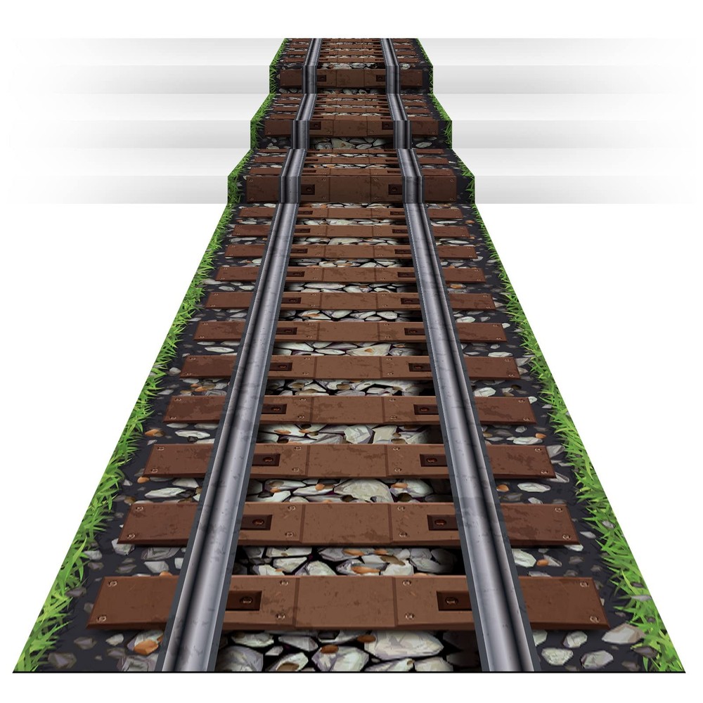 TaoBary 1 Pcs Express Train Party 9’10» x 1’11» (Rectangular), Multi Color
