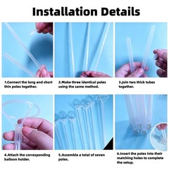 Cloud Party Balloons Stand Kit 2 Sets, Balloon Centerpieces for Tables with C…