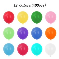 400 Pack Rainbow Balloons 12 Inch Assorted Colors Latex Multicolor Balloon 12…