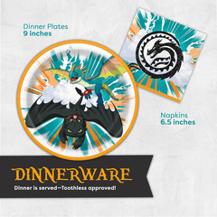 How to Train Your Dragon Party Supplies & Decorations | Banner, Tablecloth, Char