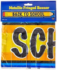 Back To School Banner First Day Teacher Classroom Decoration Sign Pencil