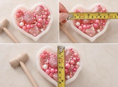 Gender Reveal Candy Smash, Edible Party Favor, Baby Shower Treat, +Wooden Mallet