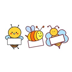 30 PCS Bee Themed Classroom Name Tags Cutouts Back To School Desk Board Decor