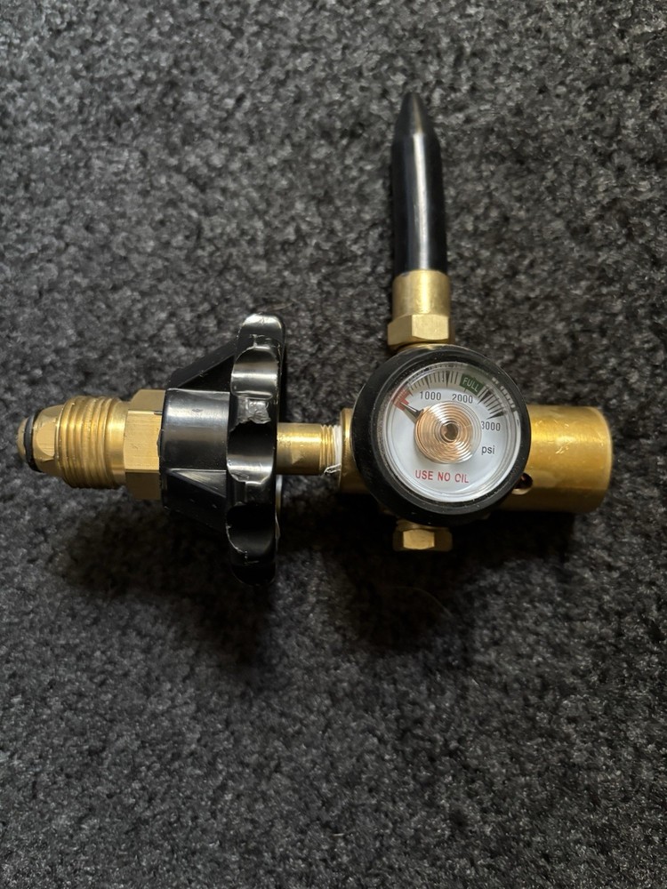 Toolshouse Balloon Filler Air Flow Inflator Regulator 0-3000 PSI for CGA580 Tank