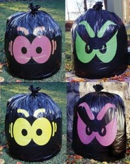 Eerie Eyes Lawn Bag 36”x48” Halloween Decoration Prop Fancy Dress Decs