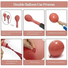 Dusty Pink Balloon Garland Double Stuffed Mauve Pink Balloons Pearl White San…